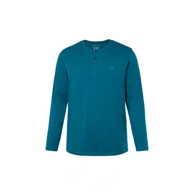 Abbildung von JP 1880 Herren Henley T Shirts, ozeanblau, Large