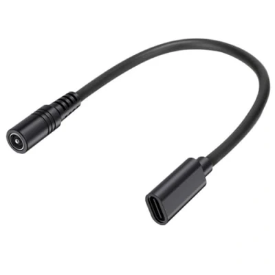 Abbildung von Obotsnoi Adapterkabel Typ C Buchse auf 5,5 mm x 2,1 Buchse/Stecker, USB DC5521 Stecker, Netzkabel, Konverterleitung