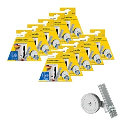 Abbildung von 10er Set Schellenberg 50100 Einlasswickler MAXI für Rollladengurte mit 23 mm Breite, Lochabstand 10,5 cm