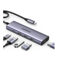 Abbildung von UGREEN Revodok USB C Hub PD100W, 4K HDMI, 3*USB A 3.0 5Gbps Dock Adapter Multiportadapter kompatibel mit iPhone 15 Serie, Galaxy S24, Surface, MacBook Pro/Air, iPad Pro, Steam Deck usw.