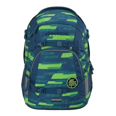 Abbildung von coocazoo MATE Schulranzen für Kinder, Größe: One Size, Lime stripes