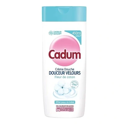 Abbildung von Cadum Duschcreme, weich, Velours, Baumwollblüte, 450 ml