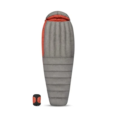 Abbildung von Sea to Summit SACO DE DORMIR 850+ Fill Down Flame FmII Women&#039;s R Right Zip Color: gris Oscuro/Granate Werkzeuge, Rosa Roja, Regular