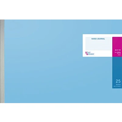Abbildung von Brunnen 8617759 König &amp; Ebhardt Journal, magenta, 53 x 33 cm quer, hellblau