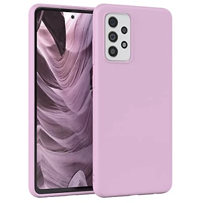 Abbildung von EAZY Case Silikonhülle für Samsung Galaxy A72 / 5G Hülle Silikon Violett weich stoßfeste Handyhülle Schutzhülle mit Kameraschutz Dünn Premium Schutz Cover TPU Bumper Flieder