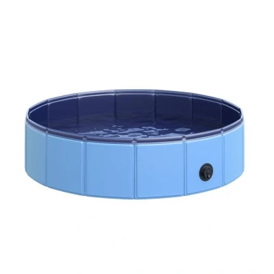 Abbildung von PawHut Hundepool Hundebadewanne, faltbar Badewanne, Wasserbecken für Hunde, (Schwimmbecken, 1 tlg., Schwimmbad), Garten, Balkon, Himmelblau