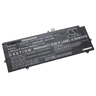 Abbildung von vhbw Akku kompatibel mit HP Pro X2 612 G2, G2 (1BS74LT), (1BT02UT) Notebook (5300mAh, 7,7V, Li Polymer)