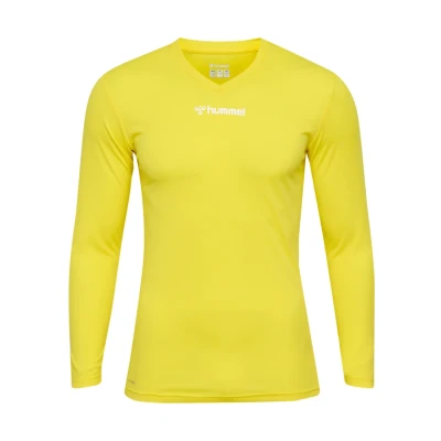 Abbildung von Hummel Essential TEE Langarmshirt, Größe: XXL, Blazing yellow