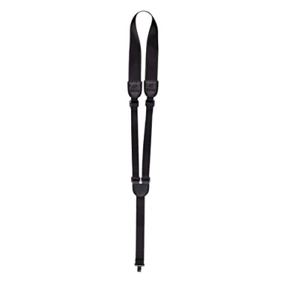 Abbildung von Ortega Guitars Schallloch Gitarrengurt Verstellbar für Akustik Gitarren Nylon Straps Hook Series Nylon, Schwarz (OGSHK BK)