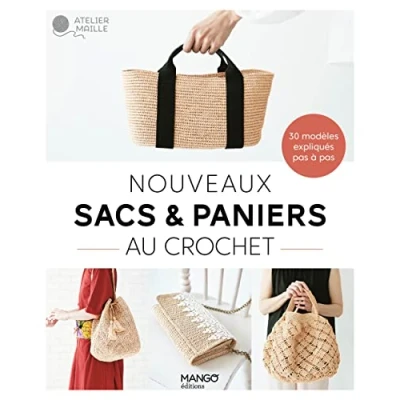 Abbildung von Nouveaux sacs et paniers au crochet: 30 modèles expliqués en pas à