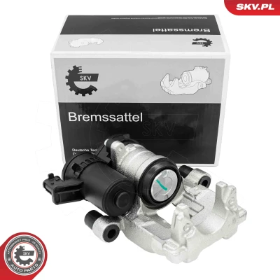 Abbildung von ESEN SKV 74SKV793 Bremssattel Hinterachse links mit Elektromotor für Fahrzeuge elektrischer Feststellbremse VOLVO: V60 II, V90 II Kombi, XC90