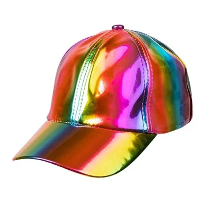 Abbildung von Boland Kostüm Baseball Cap Holo Regenbogen, Schirmmütze mit holografisch schimmernder Oberfläche