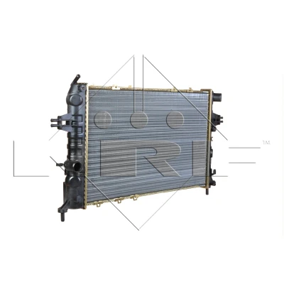 Abbildung von NRF 53898A Kühler, Motorkühlung Aluminium 600 378 34 Kühlrippen mechanisch gefügt OPEL: Astra G CC, Caravan, Zafira A