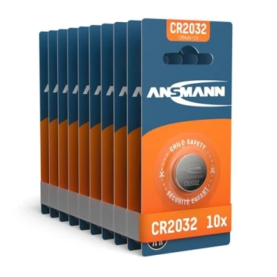 Abbildung von ANSMANN AG 10x CR2032 Batterie Lithium Knopfzelle 3V /für TAN Gerät, Uhren, etc.