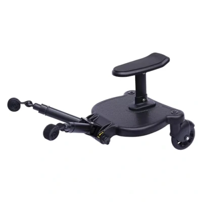 Abbildung von Buggy Board, Universal Kiddy Board Bis 25 KG Mit Sitz Trittbrett Mitfahrbrett passend Für 2 5 Jahre alte Kinder, Kinderwagen