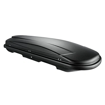 Abbildung von Skibox schwarz VDP JUXT500 lit + Relingträger Alu kompatibel mit Mercedes GLC ab 2015 bis