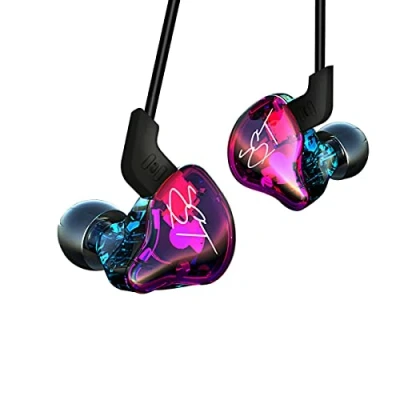 Abbildung von Yinyoo KZ ZST Kopfhörer in Ear Ohrhörer Stereo Bass Kopfhorer HiFi Noise Isolating Headset Headphones 3,5 mm Klinkenstecker für iPhone 6,Sony, Samsung, LG, Huawei, HTC,Handy