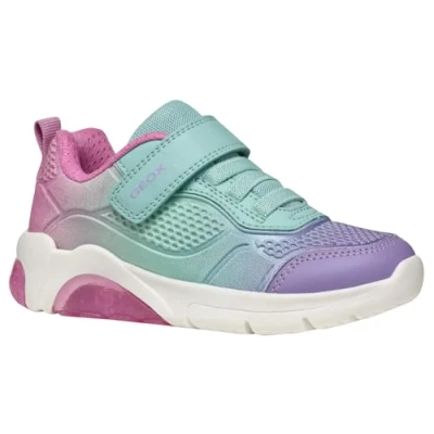 Abbildung von Geox J FADINLIGHT Girl C Sneaker, Aqua/Lilac, 35 EU