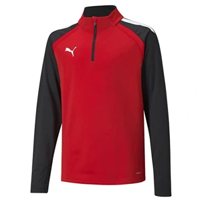 Abbildung von puma Teamliga Langarmshirt für Kinder, Größe: 152, red / black