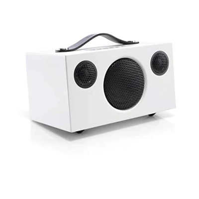 Abbildung von Audio Pro Addon T3+ White Tragbarer Lautsprecher mit Bassreflexbox, Bluetooth &amp; WiFi Kabelloser Speaker USB Out Digitalverstärker bis zu 30h Akku