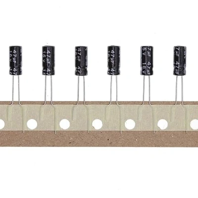 Abbildung von 100 Stück 16V 47UF Steckbarer Aluminium Elektrolytkondensator 5x11 5 * 11mm