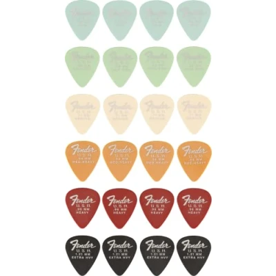 Abbildung von Fender Dura Tone 351 Picks MIX Plektren Set