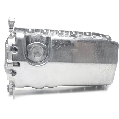 Abbildung von METZGER 7990003 Ölwanne mit Ölablassschraube ohne Ölwannendichtung Aluminium Druckguss VOLKSWAGEN: Golf 4 Schrägheck, Polo IV Bora Variant