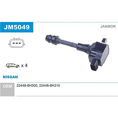 Abbildung von JANMOR JM5049 Zündspule NISSAN: X Trail