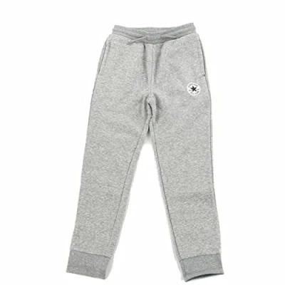 Abbildung von Converse Signature Chuck Patch Unisex Jogginghose für Kinder, Größe: 147/163, Dark grey heather/black