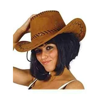 Abbildung von Guirca Fiestas GUI13070 brauner Leder Cowboyhut
