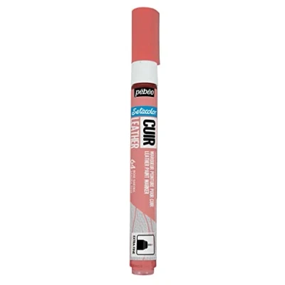 Abbildung von Pébéo Setacolor Leder Acrylmarker für und Kunstleder Personalisierung von Taschen, Schuhen, Sneakern kratz , knick scheuerfest mattes/seidenmattes Finish Farbe