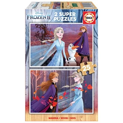 Abbildung von Educa Puzzle 2x25 Frozen II (wooden) G3