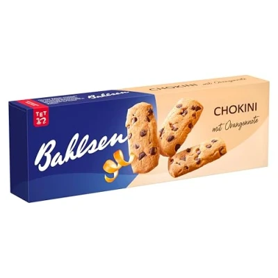 Abbildung von Bahlsen Chokini 1er Pack Mürbegebäck mit Schokostückchen und Orangennote (1 x 150 g)