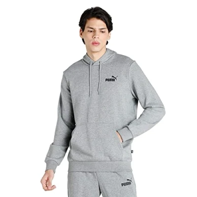Abbildung von PUMA Herren ESS Small Logo Hoodie Tr Sweat, Mittelgraues Heather, 3XL