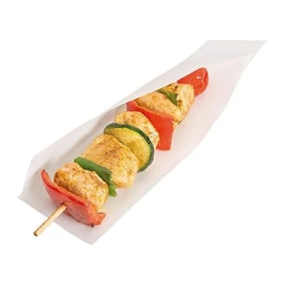 Abbildung von Garcia de Pou 100 Einheit, geöffnet Pack Tasche für Häppchen, Hot Dogs in Box 35 gsm, 20 x 13/10 cm, Papier, weiß, 10 30 cm