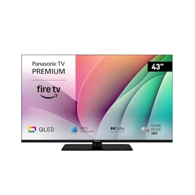 Abbildung von Panasonic TV 43W80AEZ, W80 Serie 43 Zoll 4K Ultra HD LED Smart TV, 2024, Fire Dolby Vision &amp; Atmos, Game Mode Plus, Alexa Sprachsteuerung, Airplay, Schwarz