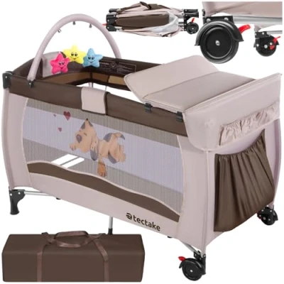 Abbildung von tectake Baby Reisebett Korientalisch Reisebett, Tragbar