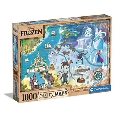 Abbildung von Clementoni Puzzle Disney Die Eiskönigin Karte 1000 Teile