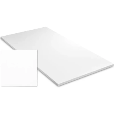 Abbildung von Exeta Tischplatte für Schreibtisch Arbeitstisch Bürotisch Tisch Holzoptik (weiß, 120 x 75 2,5 cm) Tischgestell…