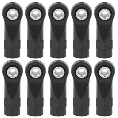 Abbildung von 10pcs RC Linkage Rod End, Aluminium Ends Set, Joint Linkage, M4 Spurstangenköpfe Breite Kugeln Gelenkkopf Set passend für Traxxas TRX 4 1/10 Car