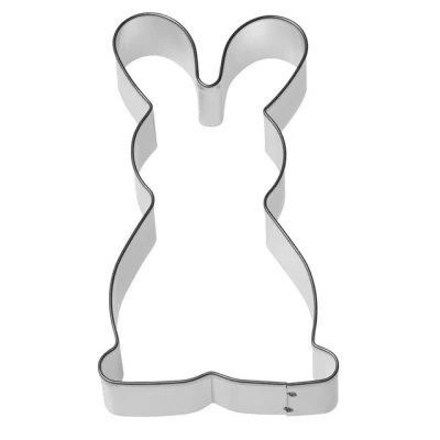 Abbildung von Original Kaiser Osterhasen Ausstecher Henry, Plätzchen Ausstecher, Hasenausstecher für Teig groß, Ostern, Edelstahl, Ausstechform Kekse, 12,2 x 6,5 2,5 cm