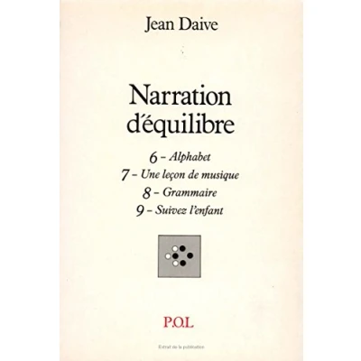 Abbildung von Narration d&#039;équilibre VI, VII, VIII, IX: Alphabet9 Suivez l&#039;enfant