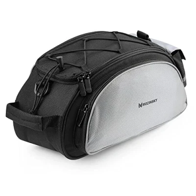 Abbildung von Wozinsky Fahrradtasche Fahrradtasche, Gepäcktasche Gepäckträger Bike, Rad 13L in Schwarz