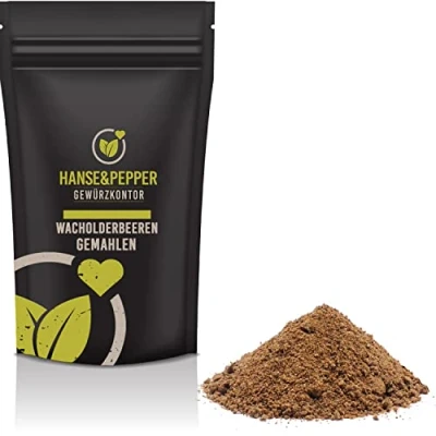 Abbildung von 100g Wacholderbeeren gemahlen Wacholder Beeren Pulver