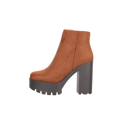Abbildung von Elara Herbst Plateaustiefelette, Damen, Größe: 39, Camel london Schuhe
