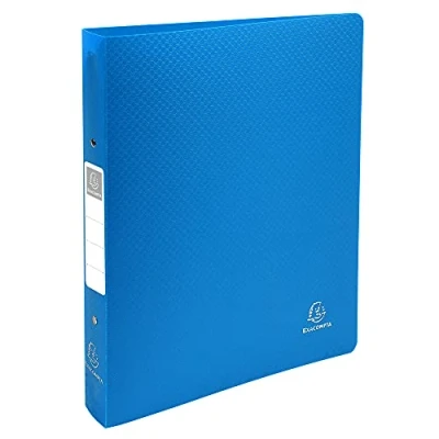 Abbildung von Exacompta 54392E Premium Ringbuch OPAK DIN A4 aus festem Kunststoff mit 2 Ringen 40 mm breit hellblau ideal für Schule und Büro Ringhefter Ringordner Ringbuchordner