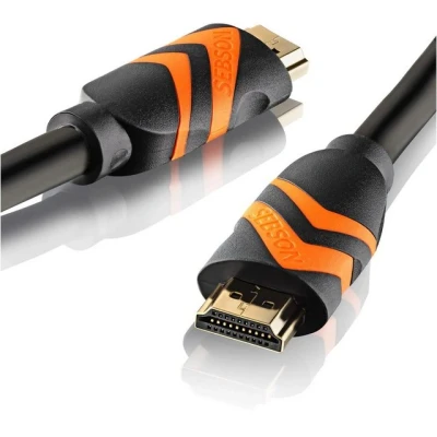 Abbildung von SEBSON HDMI Kabel 10m 2.0b Highspeed mit Ethernet, 4K/60Hz Ultra HD 2160p Full 1080p 3D, HDR, ARC Audio Return, PVC Ummantelung