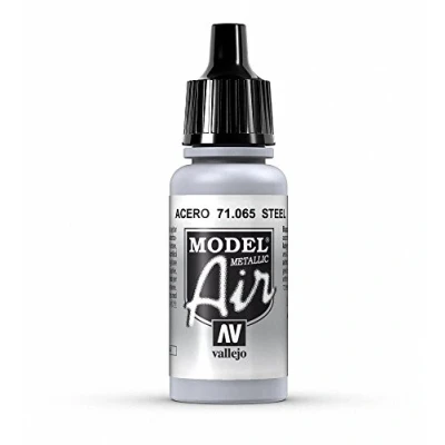 Abbildung von Vallejo Model Air Acrylfarbe, 17 ml Metallic Steel