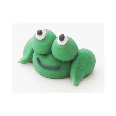 Abbildung von Zucker Kuchendekorationen 12 kleine Frösche / Edible Sugar Cake Decorations: Mini Frogs