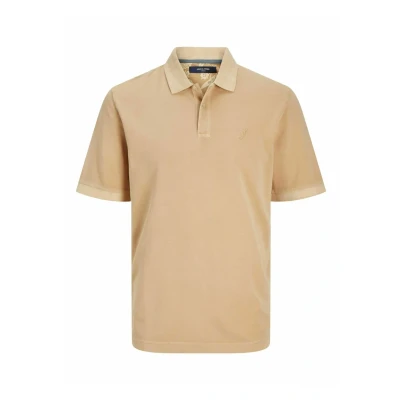 Abbildung von Jack &amp; Jones Premium Einfarbig Poloshirt, Herren, Größe: XS, Sand